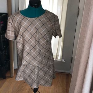 Bailey 44 plaid layered tunic top
